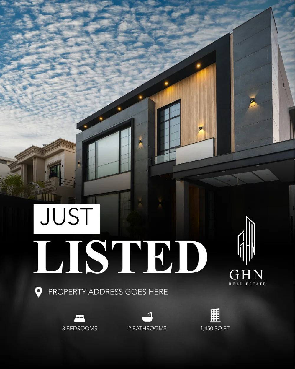 GHN Just Listed property template